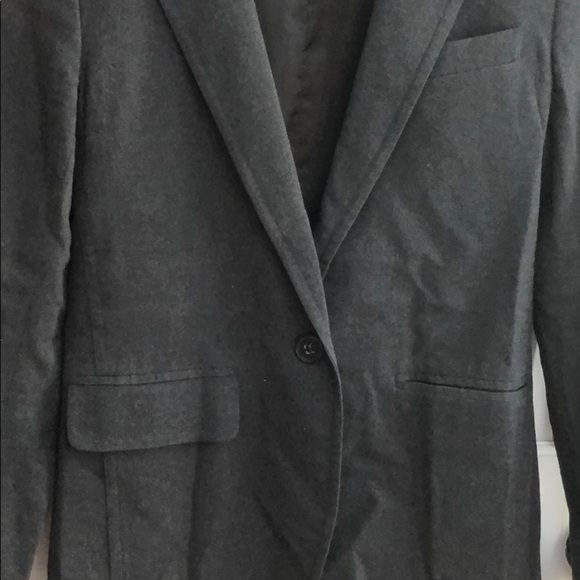 382. Ladies Theory charcoal gray wool blazer - Picture 5 of 8